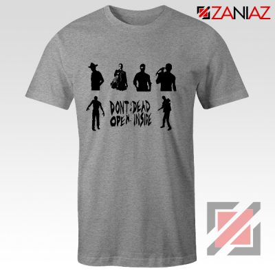 Rick Negan Tshirt The Walking Dead TV Series Tee Shirt Size S-3XL Sport Grey
