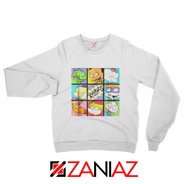 Rugrats Character Grid Sweatshirt Televion Series Sweatshirt Size S-2XL White