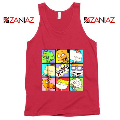 Rugrats Character Grid Red Tank Top