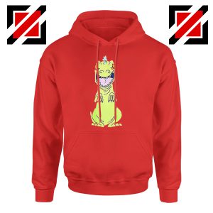 Rugrats Reptar Hoodie Nickelodeon Reptar Cartoon Hoodie Size S-2XL Red
