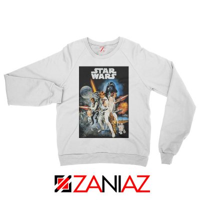 Star Wars A New Hope Sweatshirt Star Wars Movie Sweatshirt Size S-2XL White
