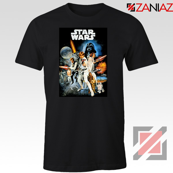 Star Wars A New Hope T-Shirt Star Wars Movie Tee Shirt Size S-3XL Black