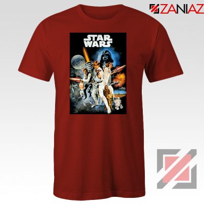 Star Wars A New Hope T-Shirt Star Wars Movie Tee Shirt Size S-3XL Red