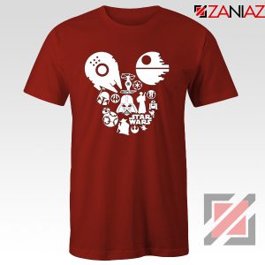 Star Wars Disney Mickey Head T-Shirts Disney Family Tshirt Red