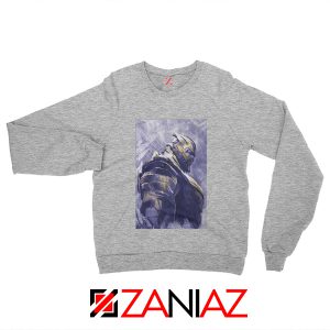 Thanos Best Sweatshirt Avengers Endgame Sweatshirt Size S-2XL Sport Grey