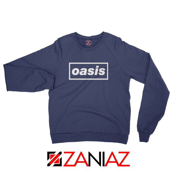 The Band Oasis Sweatshirt Oasis UK Band Best Sweatshirt Size S-2XL Navy