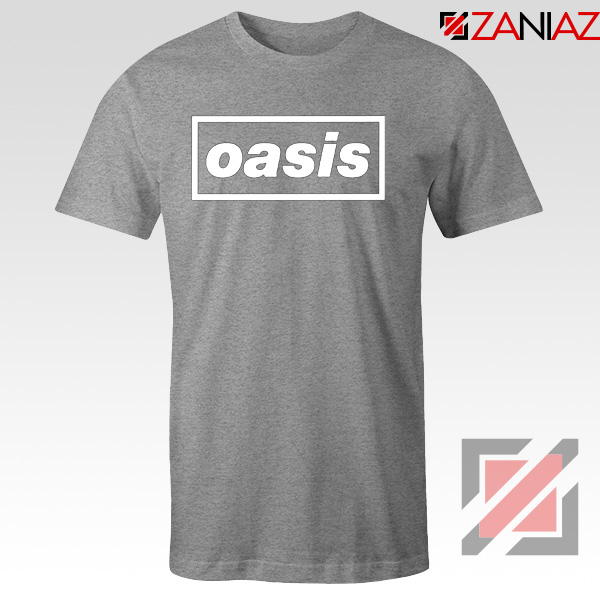 The Band Oasis T-Shirts Oasis UK Band Cheap Best T-Shirt Size S-3XL Sport Grey