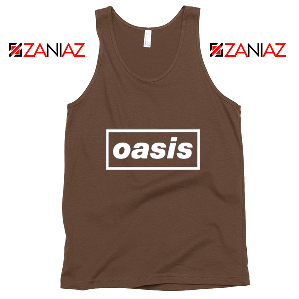 The Band Oasis Tank Top Oasis UK Band Best Tank Top Size S-3XL Brown