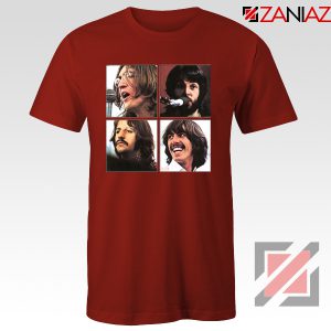 Rock Band Member Face Red Tshirt