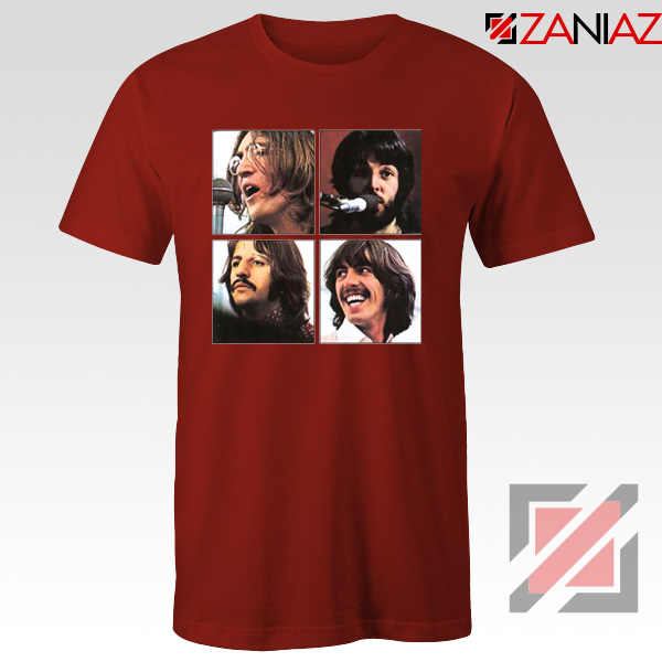 Rock Band Member Face Red Tshirt