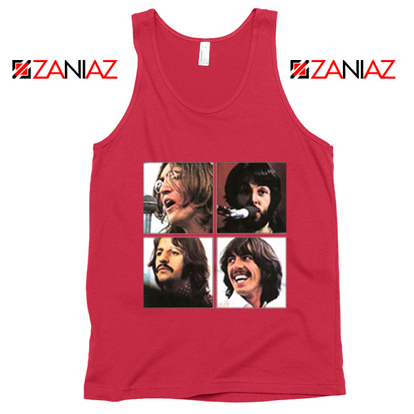 Rock Band Face Red Tank Top
