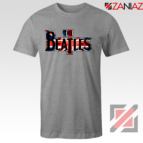 The Beatles Logo T Shirt The Beatles Rock Band T-Shirt Size S-3XL Sport Grey