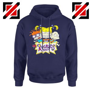 The Rugrats Hoodie Nickelodeon Rugrats Best Hoodie Size S-2XL Navy Blue