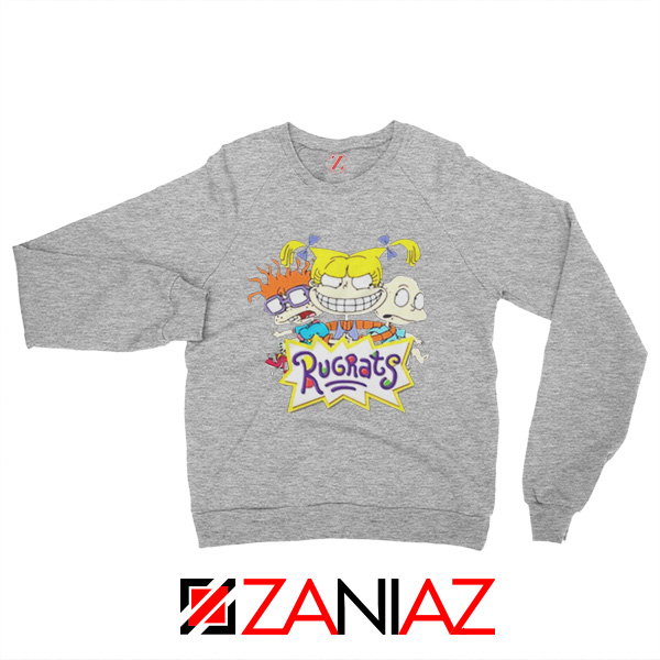 The Rugrats Sweatshirt Nickelodeon Rugrats Best Sweatshirt Size S-2XL Grey
