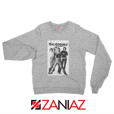 The Stooges Iggy Pop American Music Band Cheap Best Sweatshirt Sport Grey