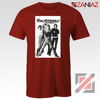 The Stooges Iggy Pop American Music Band Cheap Best Tee Shirt Red