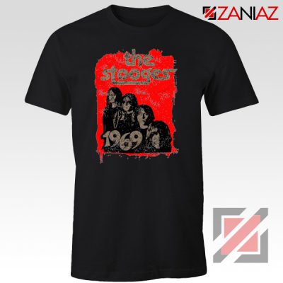 The Stooges Tee Shirt American Rock Band Best T-shirt Size S-3XL Black