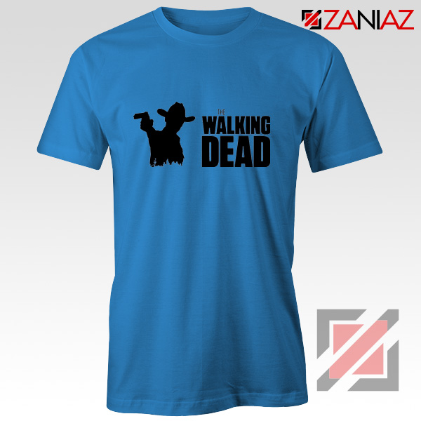 The Walking Dead Tee Shirt American Horror TV Series Best Tshirt Blue