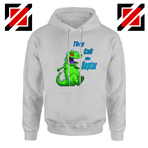 They Call Me Reptar Hoodie Reptar Rugrats Hoodie Size S-2XL Grey