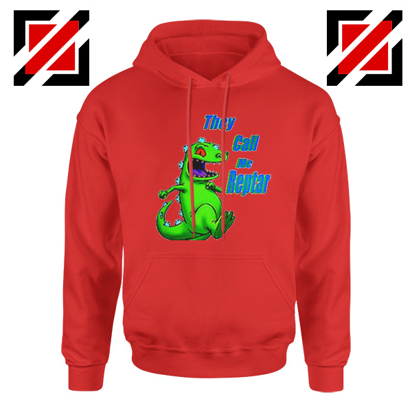 They Call Me Reptar Hoodie Reptar Rugrats Hoodie Size S-2XL Red
