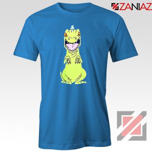 Rugrats Reptar T-Shirt Nickelodeon Reptar Cartoon T-Shirt Size S-3XL Blue