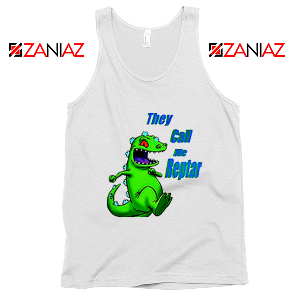 They Call Me Reptar Tank Top Reptar Rugrats Tank Top Size S-3XL White