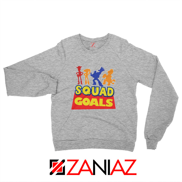 Toy Story Squad Goals Sweatshirt Disney Picture Sweatshirt Size S-2XL Grey