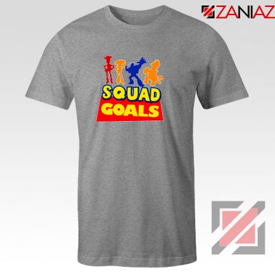 Toy Story Squad Goals T Shirt Disney Picture Tee Shirts Size S-3XL Grey