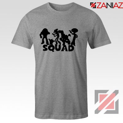 Toy Story Squad Graphic Tee Shirt Disney Pixar T-Shirt Size S-3XL Grey