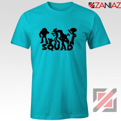 Toy Story Squad Graphic Tee Shirt Disney Pixar T-Shirt Size S-3XL Light Blue