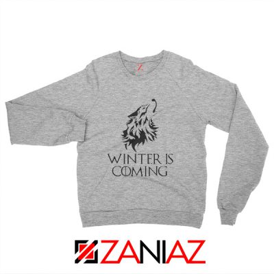 Winter Is Coming Sweatshirt Game Of Thrones Sweatshirt Size S-2XL Sport Grey