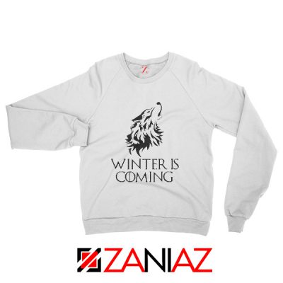 Winter Is Coming Sweatshirt Game Of Thrones Sweatshirt Size S-2XL White