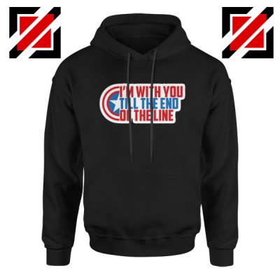 Winter Soldier I With You Till The End Of The Line Hoodie Size S-2XL Black