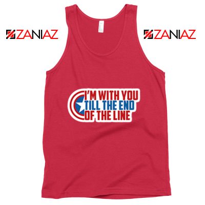 Winter Soldier I With You Till The End Of The Line Tank Top Size S-3XL Red