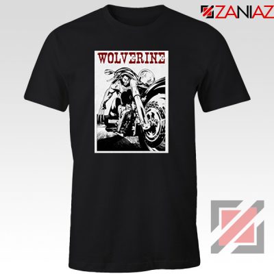 Wolverine Biker T-Shirt Marvel X-Men Cheap T-shirt Size S-3XL Black