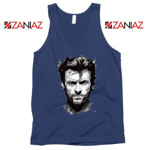 Wolverine Tank Top Design Wolverine Marvel Comics Size S-3XL Navy Blue