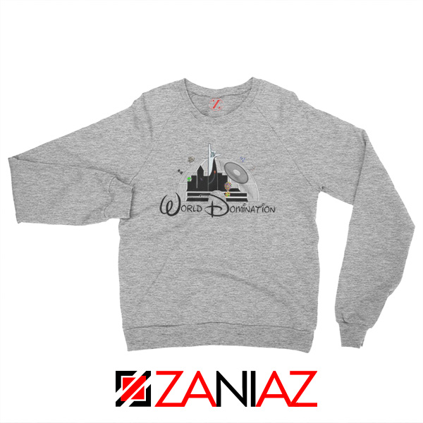World Domination Best Sweatshirt Disney Sweatshirt Size S-2XL Grey