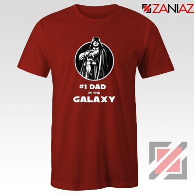 1 Dad In The Galaxy Tee Shirt Star Wars Design T-Shirt Size S-3XL Red