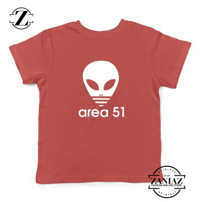 Area 51 Alien Funny Adidas Logo Parody Kids T-Shirt Red