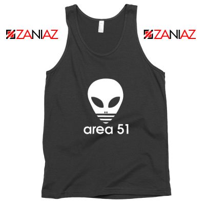 Area 51 Alien Tank Top 3 Stripe Adidas Logo Parody Tank Top Black