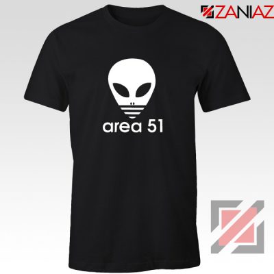 Area 51 Alien Tee Shirt 3 Stripe Adidas Logo Parody T-Shirt Size S-3XL Black
