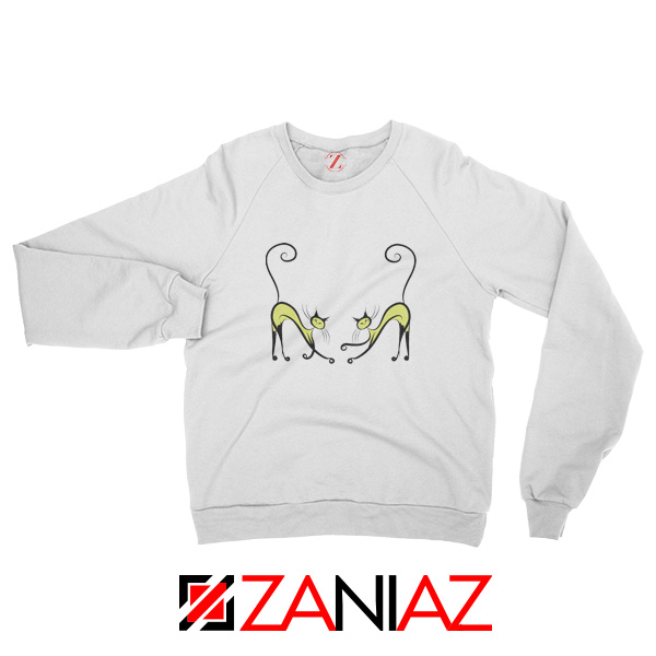 Best Kitten Twins Sweatshirt Cat Lover Gift Sweatshirt Size S-2XL White
