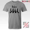 Best The Beatles Logo T shirt Music Band Tshirt Size S-3XL Sport Grey