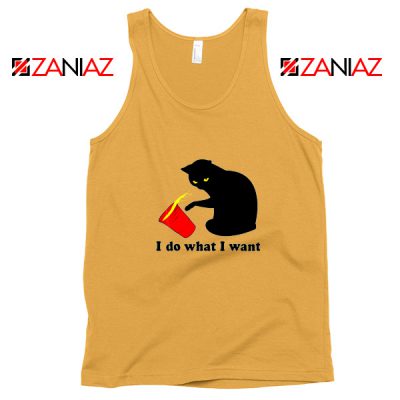 Black Cat Red Cup Funny Tank Top Do What I Want Tank Top Sunshine