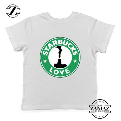 Buy Cheap Love Starbucks Parody Gifts Kids Tee Shirt White