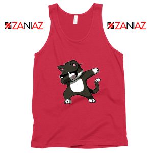 Cartoon Cat Style Tank Top Cat Lover Women Tank Top Size S-3XL Red
