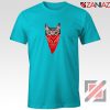 Cat Gangster T-Shirt Funny Animal Tee Shirt Size S-3XL Light Blue