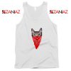 Cat Gangster Tank Top Funny Animal Tank Top Size S-3XL White