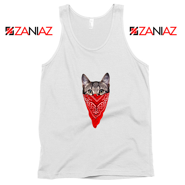 Cute Animal Cat Gangster Tank Top