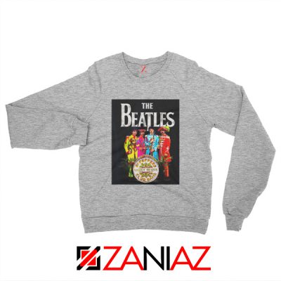 Cheap Lonely Hearts Band Sweatshirt The Beatles Sweatshirt Size S-2XL Sport Grey